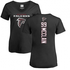 NFL Women's Nike Atlanta Falcons #99 Terrell McClain Black Backer T-Shirt