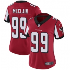 Women Nike Atlanta Falcons #99 Terrell McClain Red Team Color Vapor Untouchable Limited Player NFL Jersey