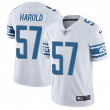 Men's Nike Detroit Lions #57 Eli Harold White Vapor Untouchable Limited Player NFL Jersey