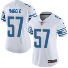 Women Nike Detroit Lions #57 Eli Harold White Vapor Untouchable Limited Player NFL Jersey