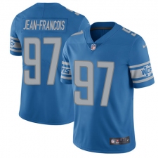 Men's Nike Detroit Lions #97 Ricky Jean Francois Blue Team Color Vapor Untouchable Limited Player NFL Jersey