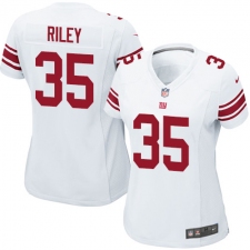 Women's Nike New York Giants #35 Curtis Riley Game White NFL Jersey