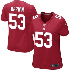Women's Nike New York Giants #53 Connor Barwin Game Red Alternate NFL Jersey