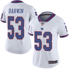 Women's Nike New York Giants #53 Connor Barwin Limited White Rush Vapor Untouchable NFL Jersey