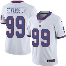 Men's Nike New York Giants #99 Mario Edwards Jr Limited White Rush Vapor Untouchable NFL Jersey