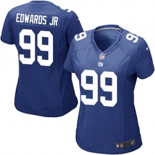 Women's Nike New York Giants #99 Mario Edwards Jr Game Royal Blue Team Color NFL Jersey