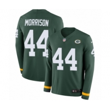 Men's Nike Green Bay Packers #44 Antonio Morrison Limited Green Therma Long Sleeve NFL Jersey