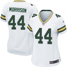 Women's Nike Green Bay Packers #44 Antonio Morrison Game White NFL Jersey
