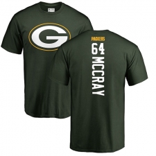 NFL Nike Green Bay Packers #64 Justin McCray Green Backer T-Shirt