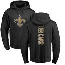 NFL Nike New Orleans Saints #80 Austin Carr Black Backer Pullover Hoodie