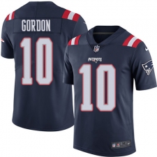 Men's Nike New England Patriots #10 Josh Gordon Limited Navy Blue Rush Vapor Untouchable NFL Jersey