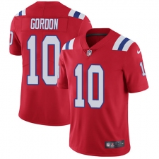 Men's Nike New England Patriots #10 Josh Gordon Red Alternate Vapor Untouchable Limited Player NFL Jersey