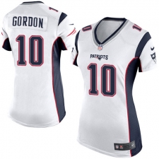 Women's Nike New England Patriots #10 Josh Gordon Game White NFL Jersey