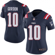 Women's Nike New England Patriots #10 Josh Gordon Limited Navy Blue Rush Vapor Untouchable NFL Jersey