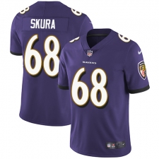 Men's Nike Baltimore Ravens #68 Matt Skura Purple Team Color Vapor Untouchable Limited Player NFL Jersey