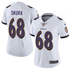 Women's Nike Baltimore Ravens #68 Matt Skura White Vapor Untouchable Limited Player NFL Jersey