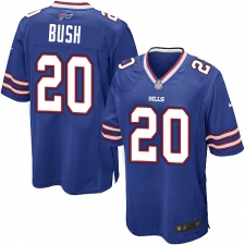 Men's Nike Buffalo Bills #20 Rafael Bush Game Royal Blue Team Color NFL Jersey
