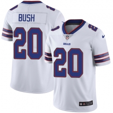 Men's Nike Buffalo Bills #20 Rafael Bush White Vapor Untouchable Limited Player NFL Jersey