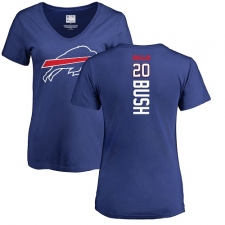 NFL Women's Nike Buffalo Bills #20 Rafael Bush Royal Blue Backer T-Shirt