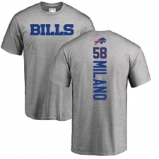 NFL Nike Buffalo Bills #58 Matt Milano Ash Backer T-Shirt