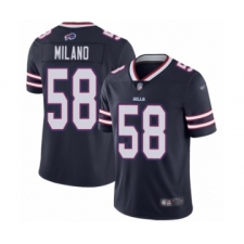 Women's Buffalo Bills #58 Matt Milano Limited Navy Blue Inverted Legend Football Jersey