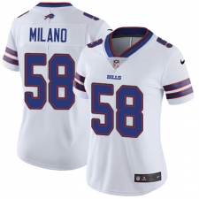 Women's Nike Buffalo Bills #58 Matt Milano White Vapor Untouchable Limited Player NFL Jersey