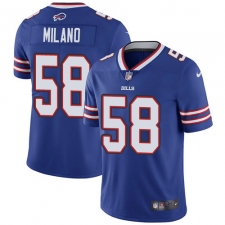 Youth Nike Buffalo Bills #58 Matt Milano Royal Blue Team Color Vapor Untouchable Limited Player NFL Jersey
