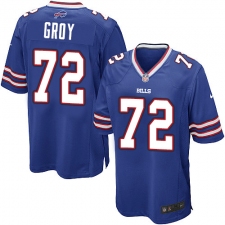 Men's Nike Buffalo Bills #72 Ryan Groy Game Royal Blue Team Color NFL Jersey