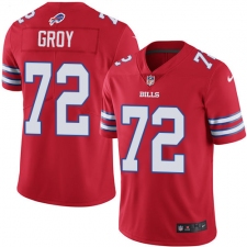 Men's Nike Buffalo Bills #72 Ryan Groy Limited Red Rush Vapor Untouchable NFL Jersey