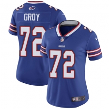 Women's Nike Buffalo Bills #72 Ryan Groy Royal Blue Team Color Vapor Untouchable Limited Player NFL Jersey