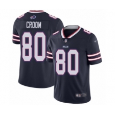 Women's Buffalo Bills #80 Jason Croom Limited Navy Blue Inverted Legend Football Jersey