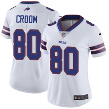 Women's Nike Buffalo Bills #80 Jason Croom White Vapor Untouchable Limited Player NFL Jersey