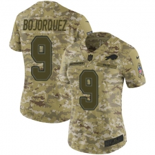 Women's Nike Buffalo Bills #9 Corey Bojorquez Limited Camo 2018 Salute to Service NFL Jersey