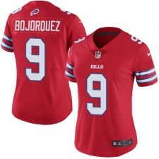 Women's Nike Buffalo Bills #9 Corey Bojorquez Limited Red Rush Vapor Untouchable NFL Jersey