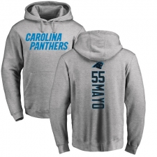 NFL Nike Carolina Panthers #55 David Mayo Ash Backer Pullover Hoodie