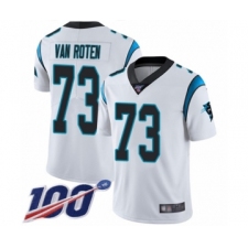 Men's Carolina Panthers #73 Greg Van Roten White Vapor Untouchable Limited Player 100th Season Football Jersey