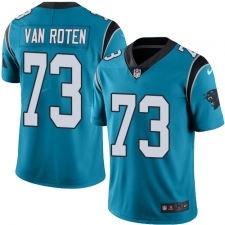 Men's Nike Carolina Panthers #73 Greg Van Roten Blue Alternate Vapor Untouchable Limited Player NFL Jersey