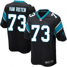 Men's Nike Carolina Panthers #73 Greg Van Roten Game Black Team Color NFL Jersey