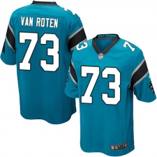 Men's Nike Carolina Panthers #73 Greg Van Roten Game Blue Alternate NFL Jersey