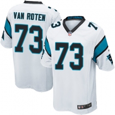 Men's Nike Carolina Panthers #73 Greg Van Roten Game White NFL Jersey