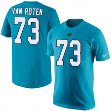 NFL Men's Nike Carolina Panthers #73 Greg Van Roten Blue Rush Pride Name & Number T-Shirt