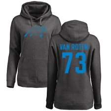 NFL Women's Nike Carolina Panthers #73 Greg Van Roten Ash One Color Pullover Hoodie