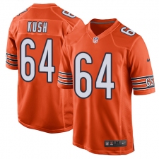 Men's Nike Chicago Bears #64 Eric Kush Game Orange Alternate NFL Jersey