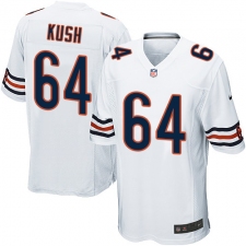 Men's Nike Chicago Bears #64 Eric Kush Game White NFL Jersey
