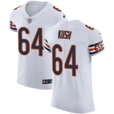 Men's Nike Chicago Bears #64 Eric Kush White Vapor Untouchable Elite Player NFL Jersey