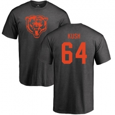 NFL Nike Chicago Bears #64 Eric Kush Ash One Color T-Shirt