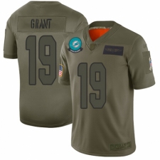 Men's Miami Dolphins #19 Jakeem Grant Limited Camo 2019 Salute to Service Football Jersey