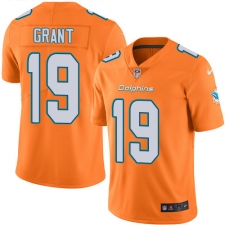 Men's Nike Miami Dolphins #19 Jakeem Grant Limited Orange Rush Vapor Untouchable NFL Jersey