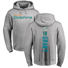 NFL Nike Miami Dolphins #19 Jakeem Grant Ash Backer Pullover Hoodie