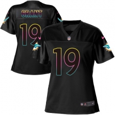 Women's Nike Miami Dolphins #19 Jakeem Grant Game Black Fashion NFL Jersey